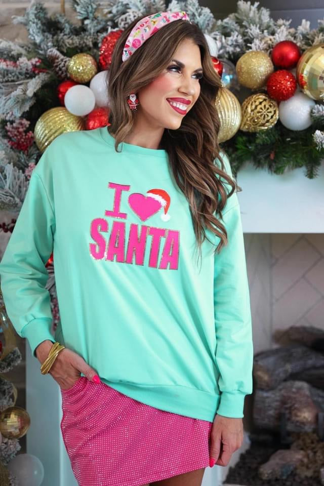 JL I Love Santa Sweatshirt