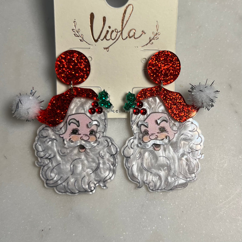 Santa Red Hat Earrings