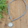 JCoon Bling Crown Coin Silver Necklace