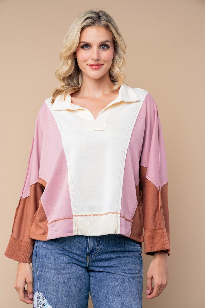 WB Dana Color Block Top