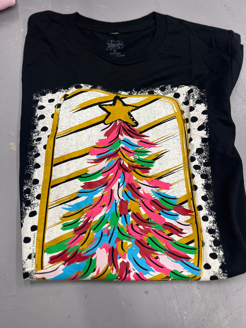 Paintbrush Christmas Tree Tee