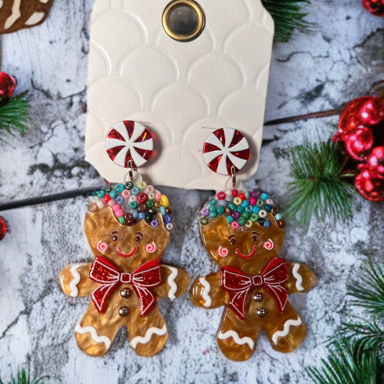 Gingerbread Candyland Earrings