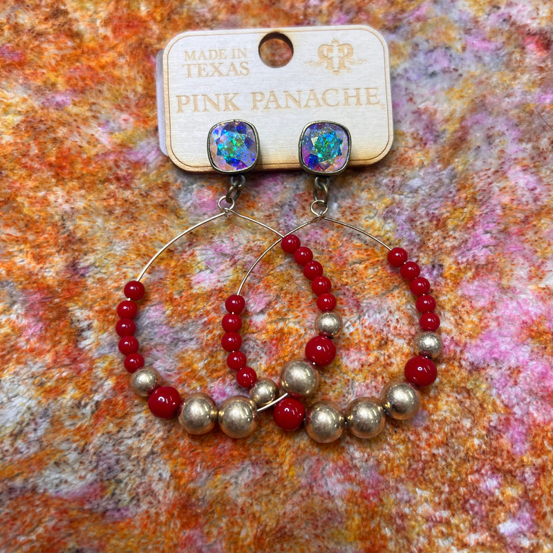 PP Red/Gold Earrings