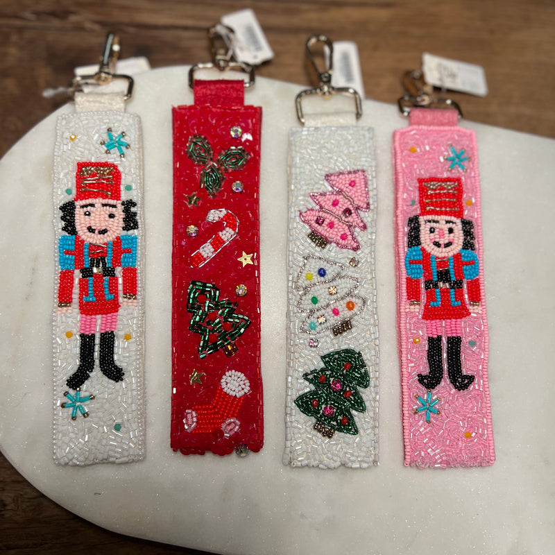 Beaded Christmas Wristlets