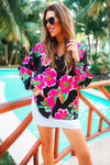 Slip Into Floral Button Up Top