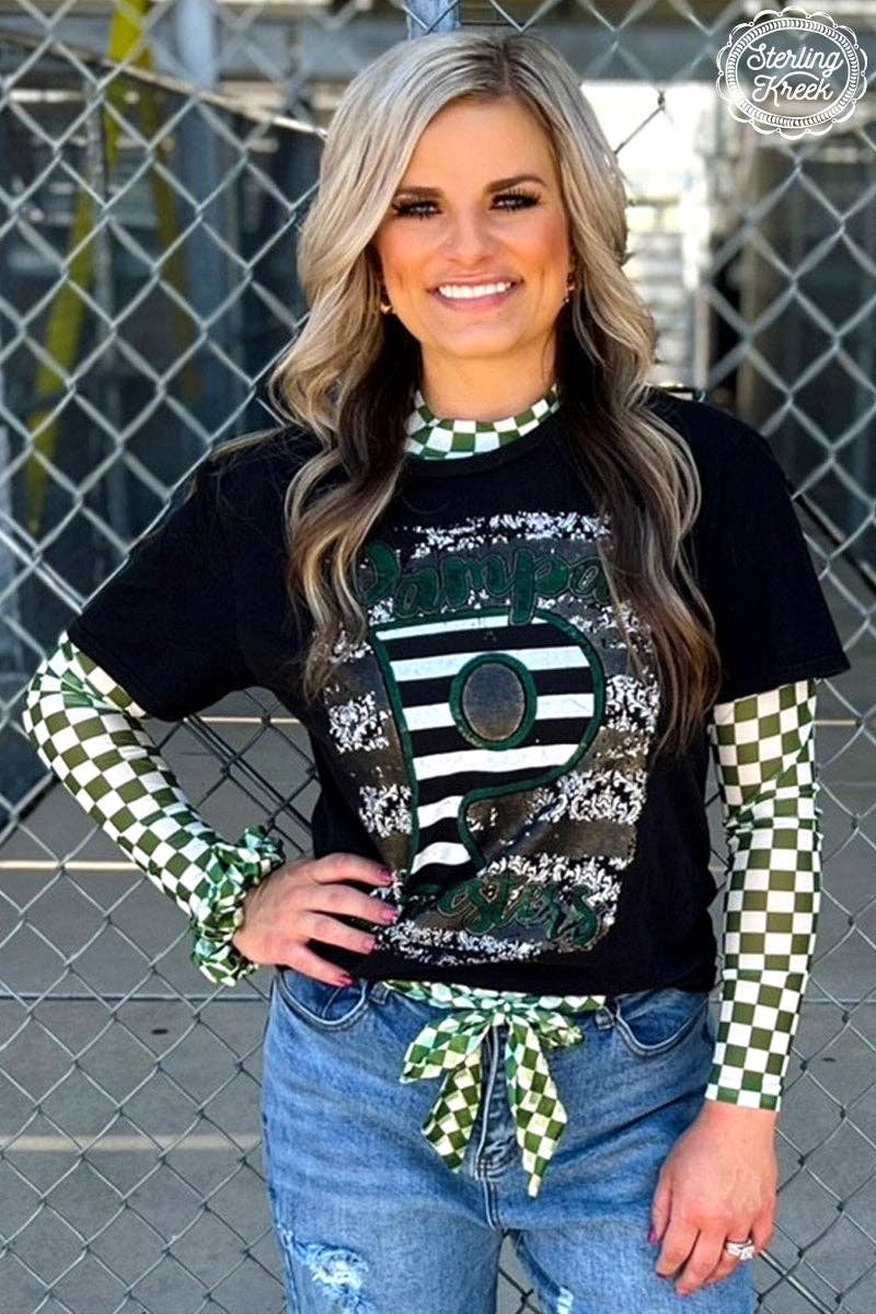 SK Pep Rally Mesh Top Green