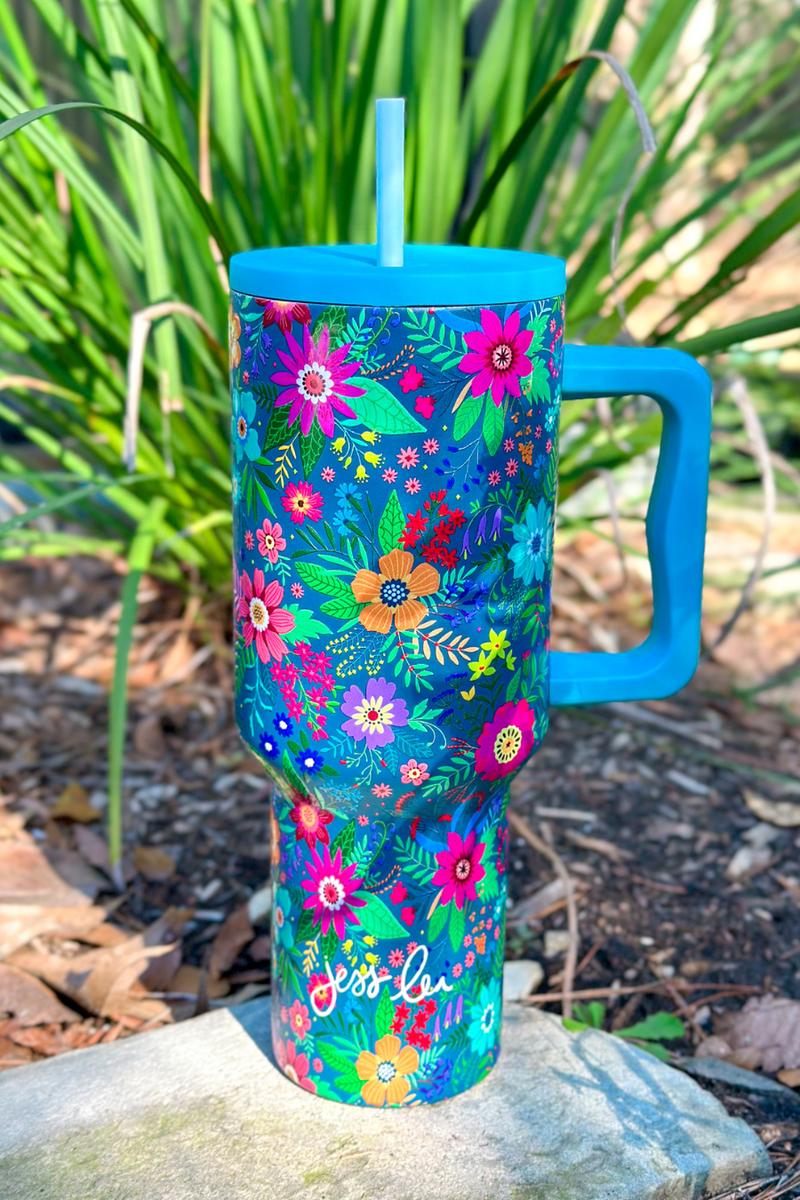 JL Mystic Fields Floral Tumbler