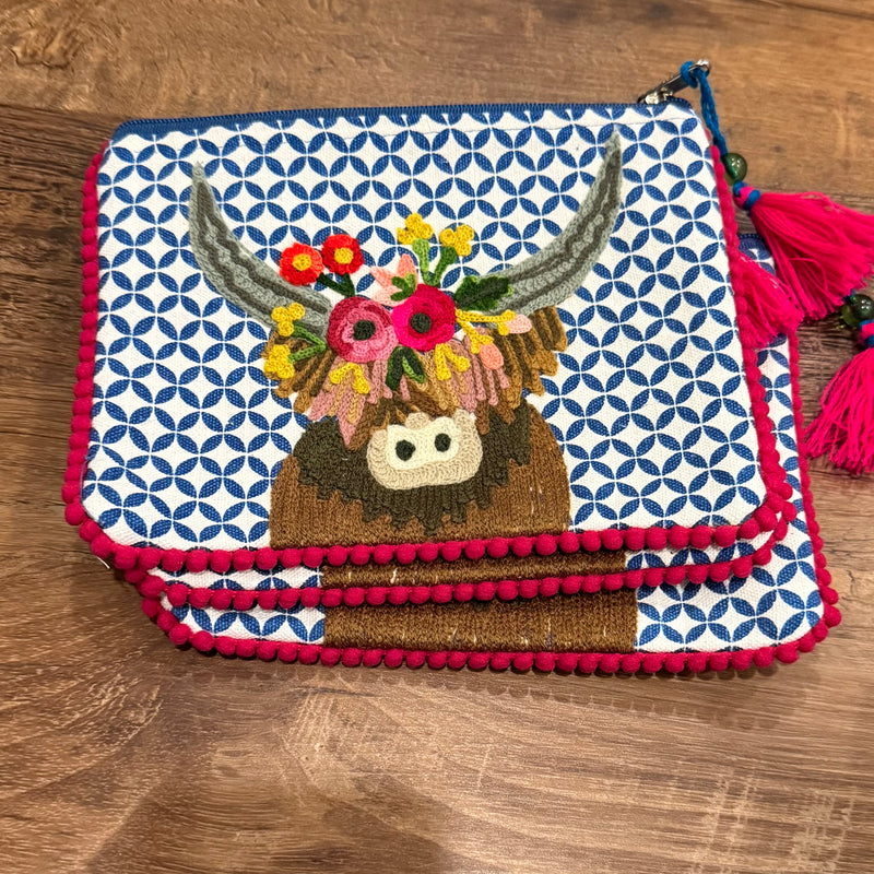 Karma Living Highland Cow Pouch