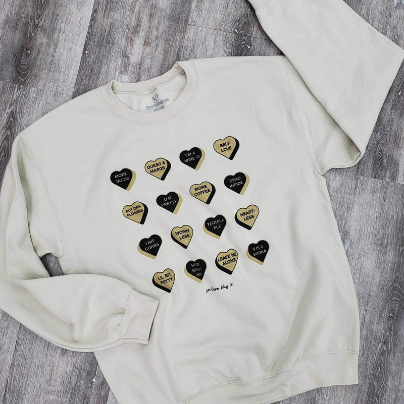 Conversation heart Sweatshirt