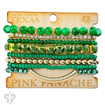 PP Live Rhinestone and bead bracelet set