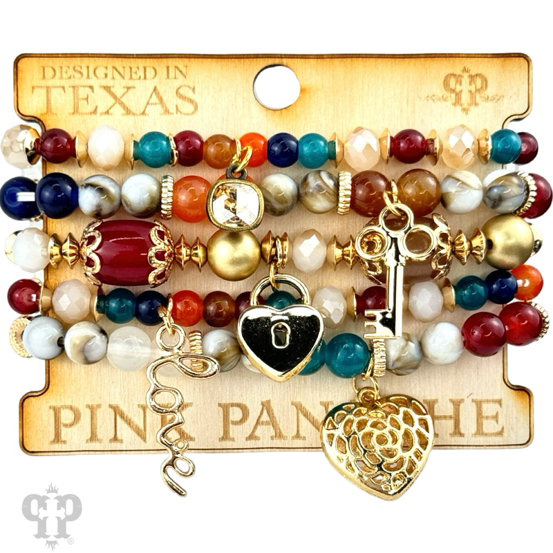 PP Live Mixed charm bracelet set