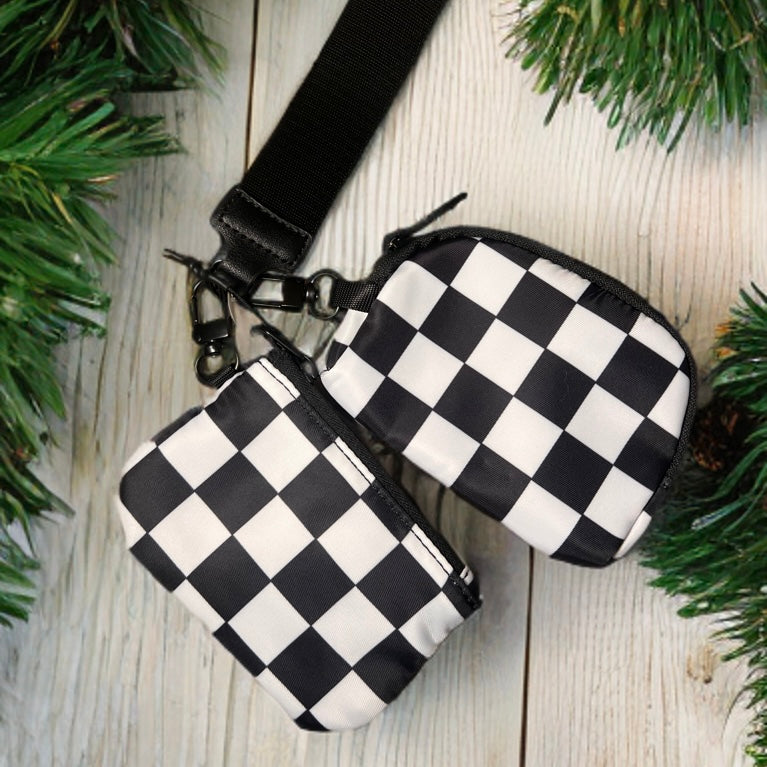 Door Buster Checkered Wristlet