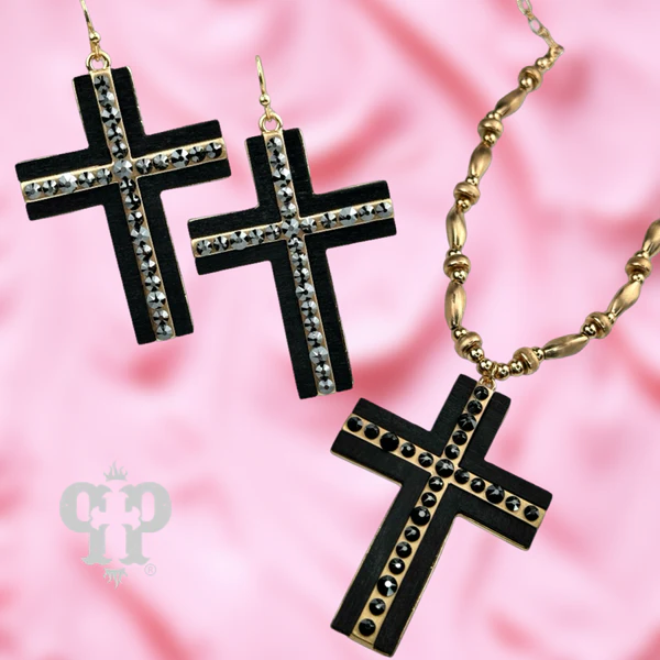 PP Black Crystal Cross