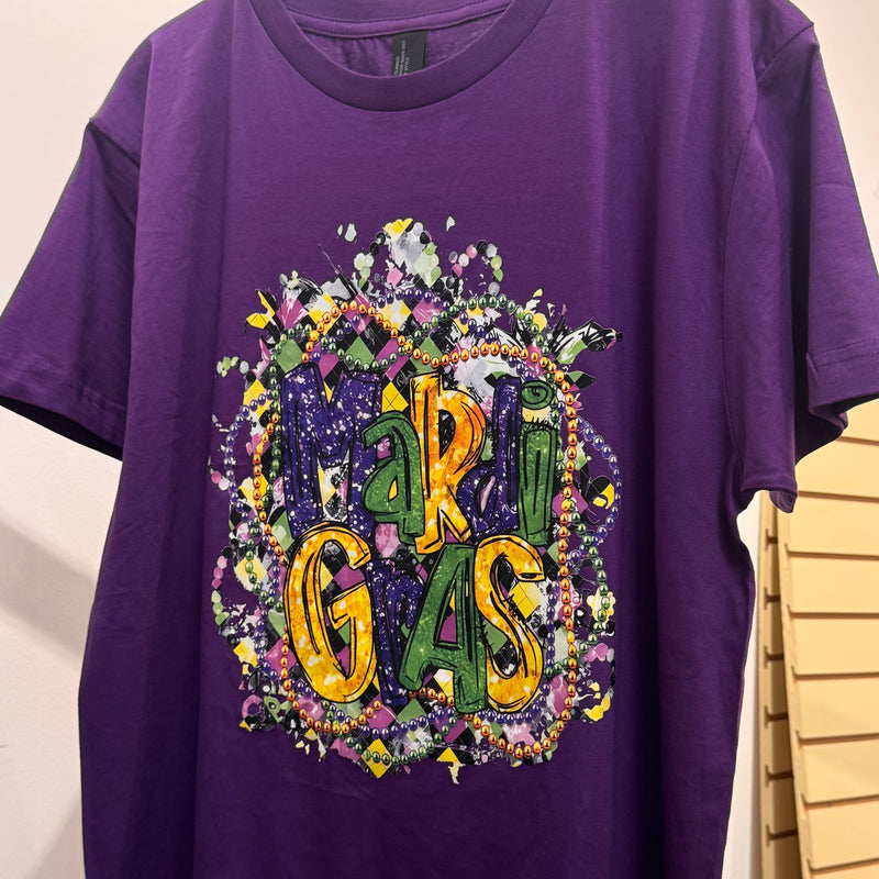 Purple Mardi Gras Tee