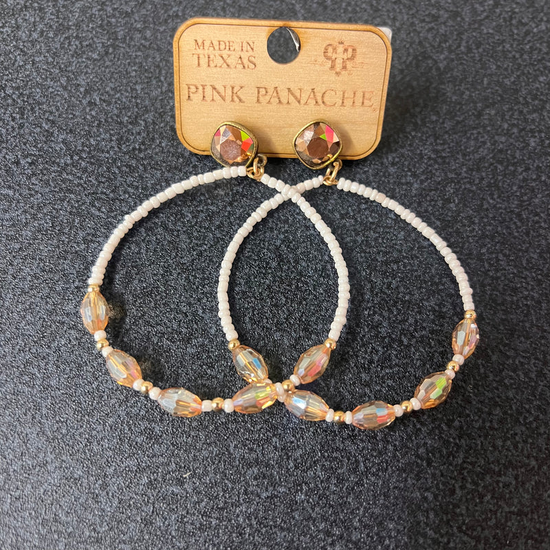 PP Rose Gold/Cream Cosmopolitan Earrings