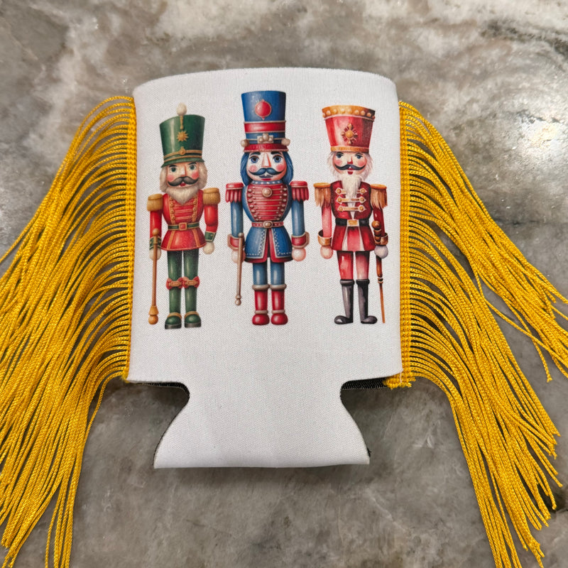 Traditional Nutcracker Fringe Koozie