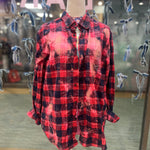 Lightweight Plaid Button up -Large