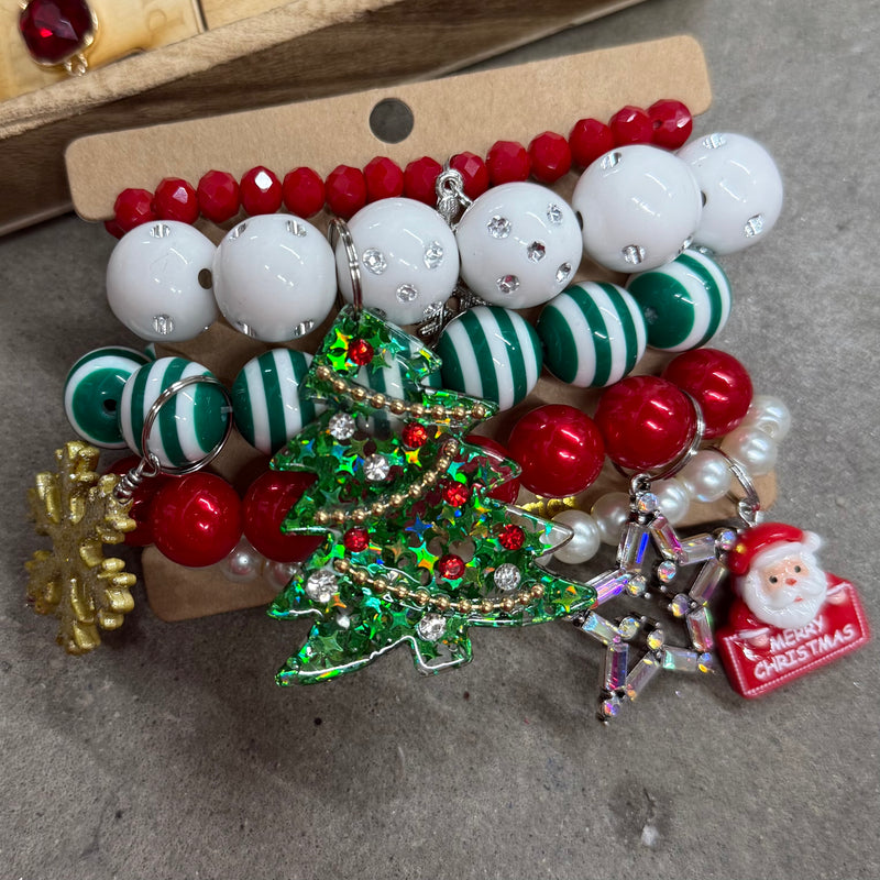 ATG Santa Tree Bracelet Stack