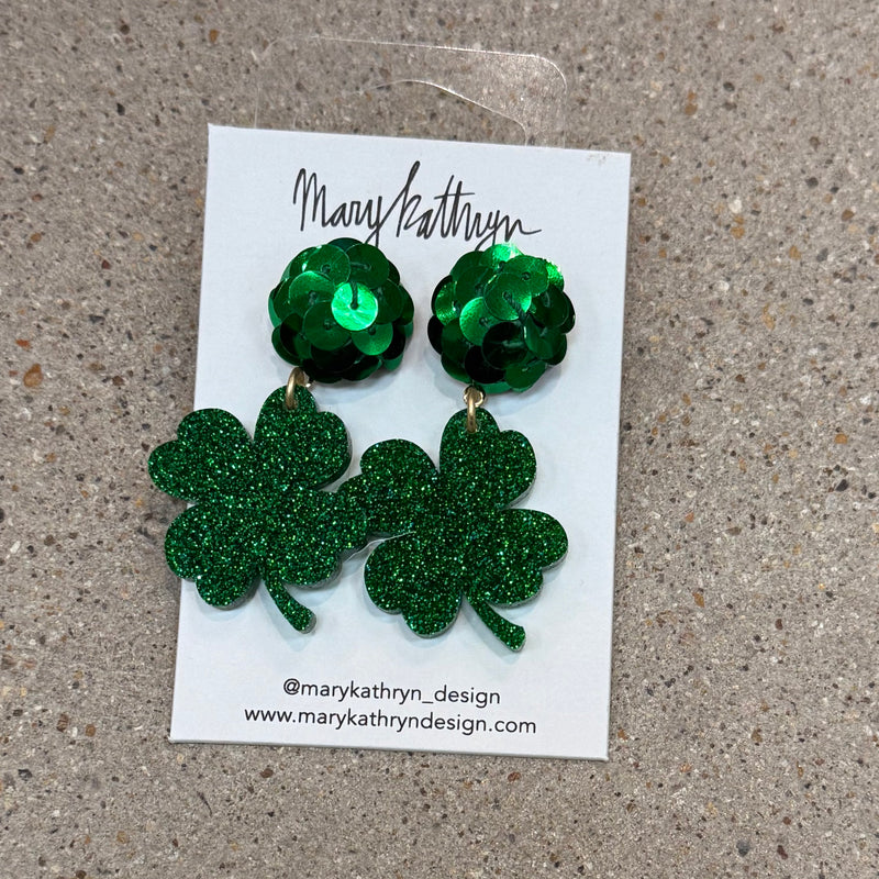 Disco Shamrock Earrings