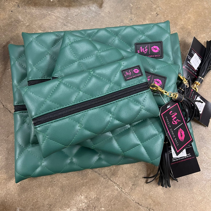 MJ Quilted Hunter Green Flat Lays