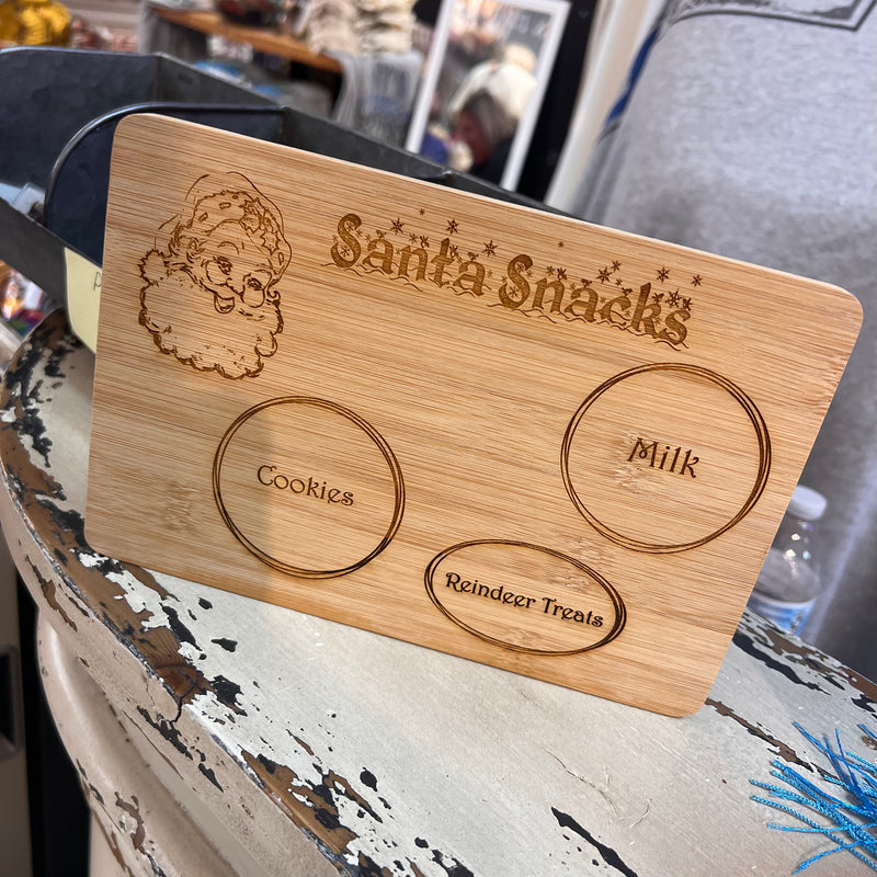 Wooden Santa Snack Board