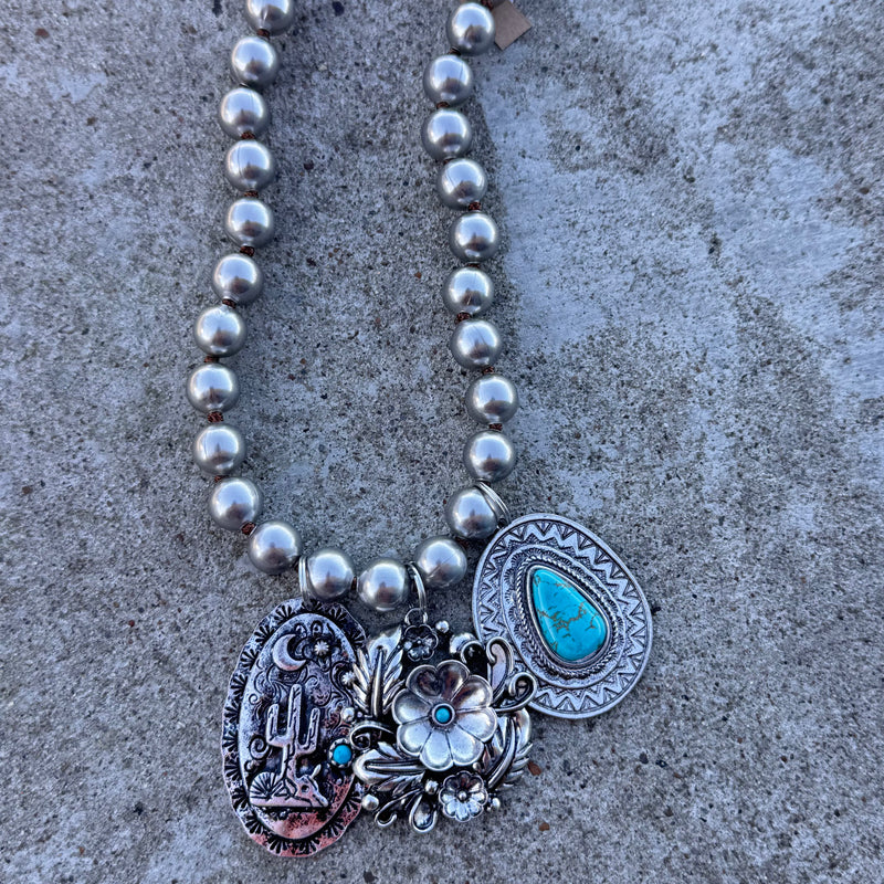 ATG Doorbuster Cactus Charm Necklace