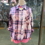 Lightweight Plaid Button up -Medium