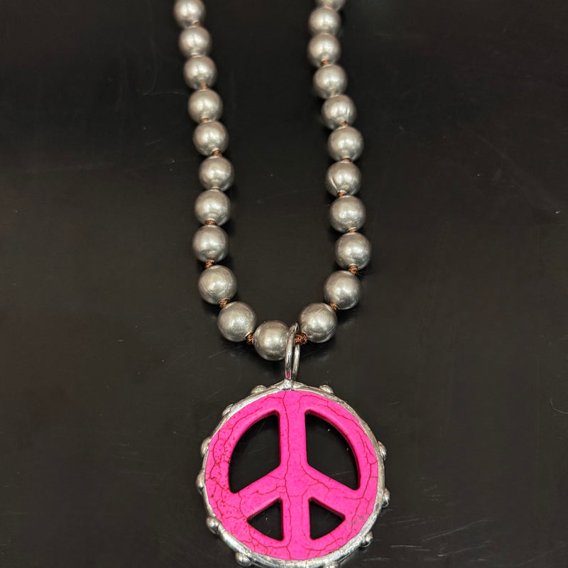 ATG Pink Peace Necklace