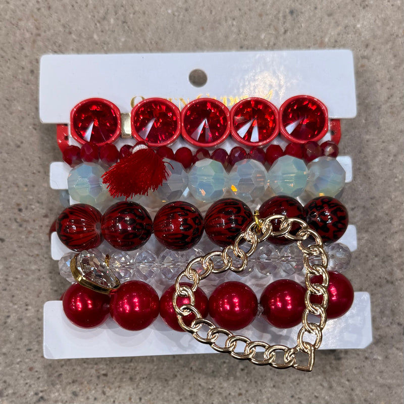 Queen Gypsy Valentines Bracelet Stack