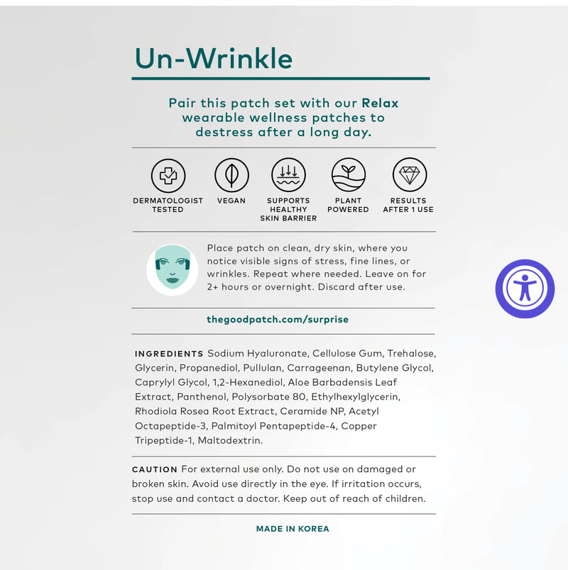 The Good Patch- Un-Wrinkle