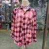 Lightweight Plaid Button up -Large