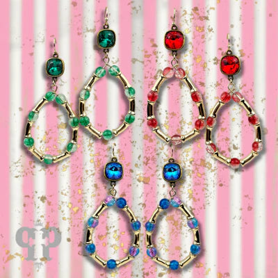 PP Ombre Crackle Earrings