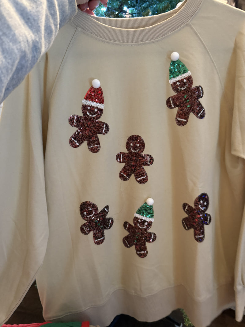 WB Ecru Gingerbread Knit Top