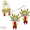 PP Rhinestone Reindeer Earrings