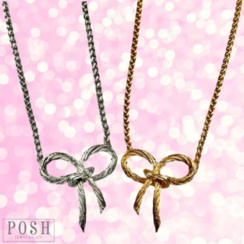 Posh Large Infinity Bow Necklace