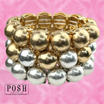 Posh Matte Bead Stretch Bracelet