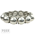 Posh Matte Bead Stretch Bracelet