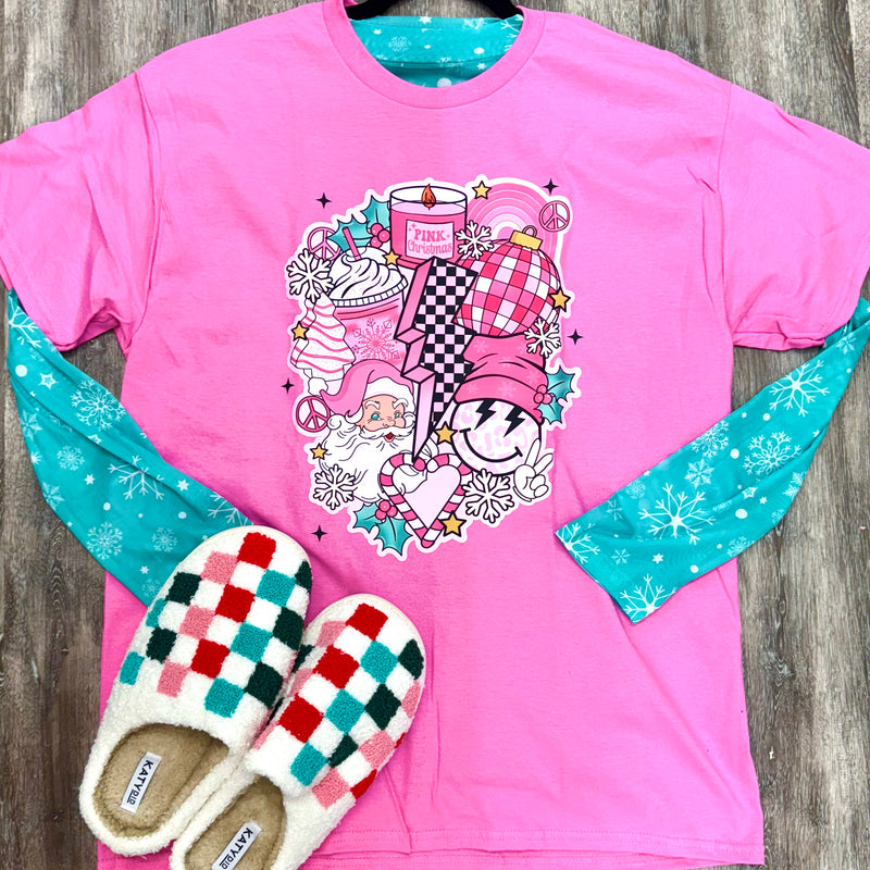 STB Pink Christmas Fun Tee