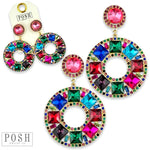 Posh Rhinestone Dangle Earring