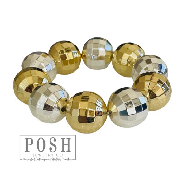 Posh Disco Ball Stretch Bracelet