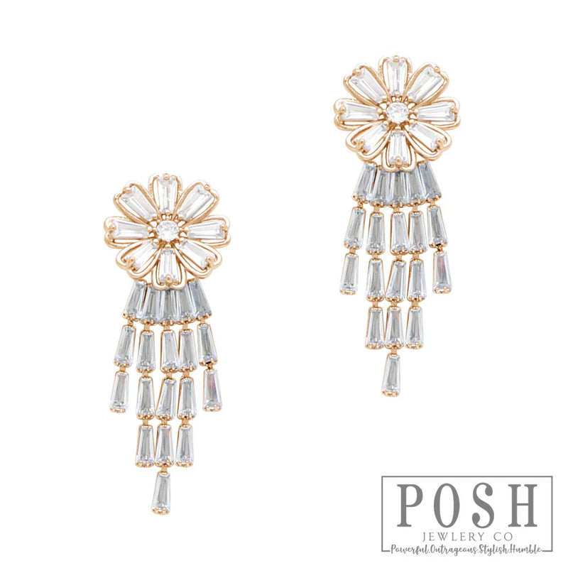 Posh Clear Bling Earrings