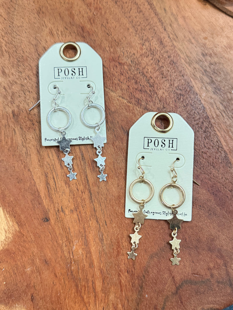 Posh Doorbuster Star Earrings