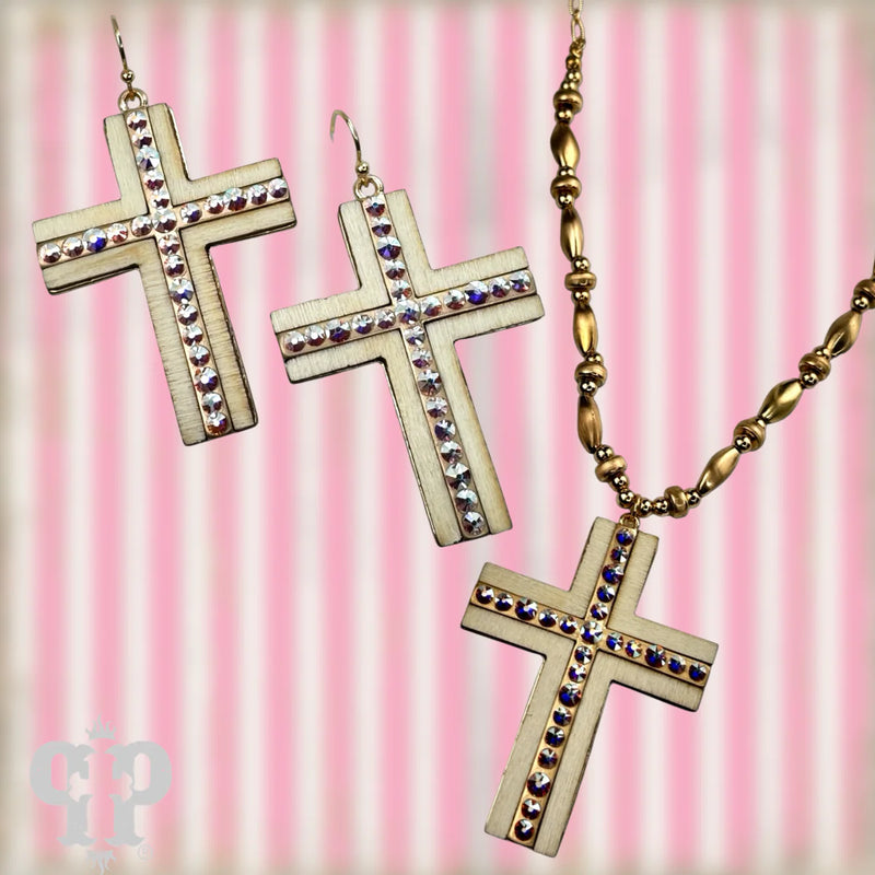 PP White Crystal Cross