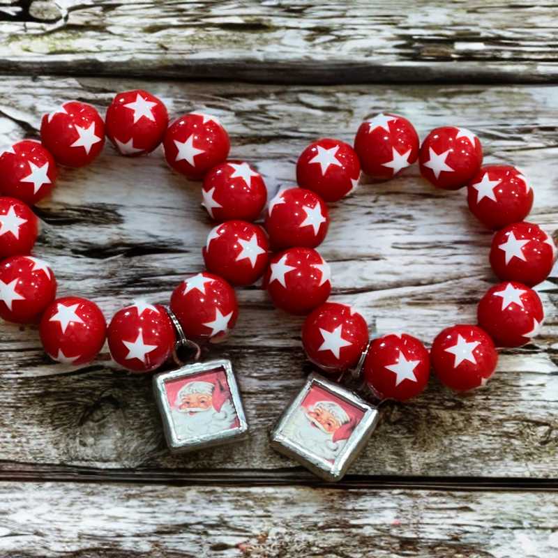 ATG Red Santa Star Bracelet