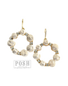 PP Pearl and rhinestone round earring