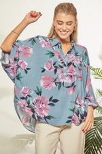 Good Idea Oversized Floral Top