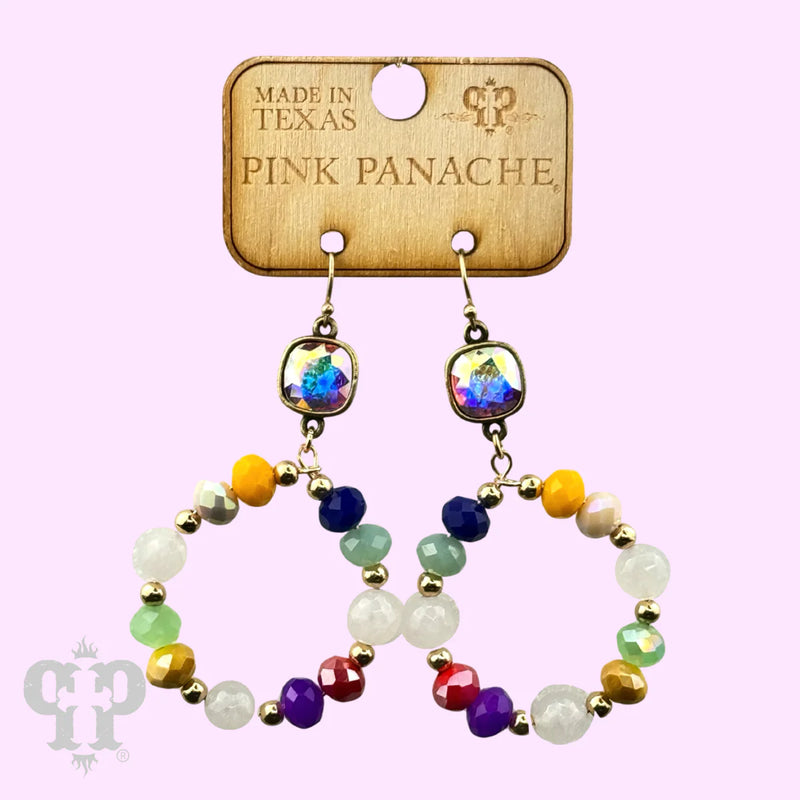 PP AB Color Pop Circle Earrings