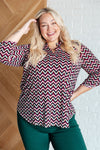 STB Lizzy Magenta Chevron Top