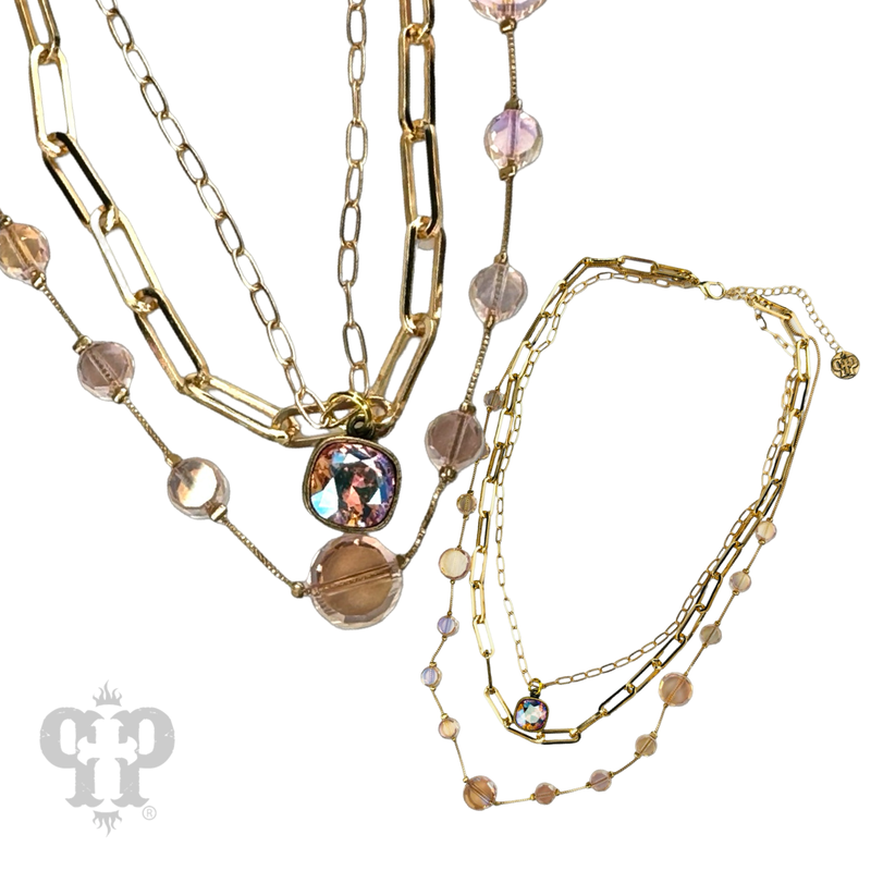 PP Live Bead and chain necklace