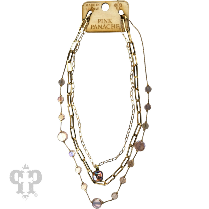 PP Live Bead and chain necklace